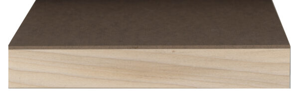 Hardboard panel, edge view