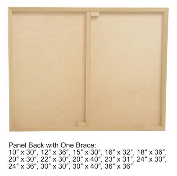 Panel back with one brace